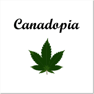 Canadopia Canada Marijuana Pot Leaf Light-Color Posters and Art